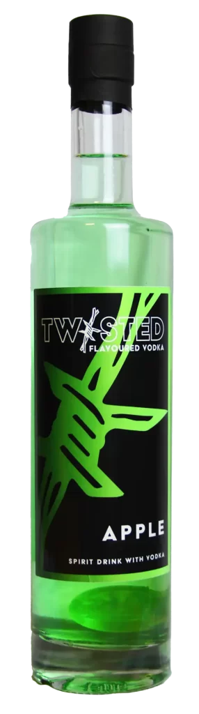 Apple twisted flavoured vodka